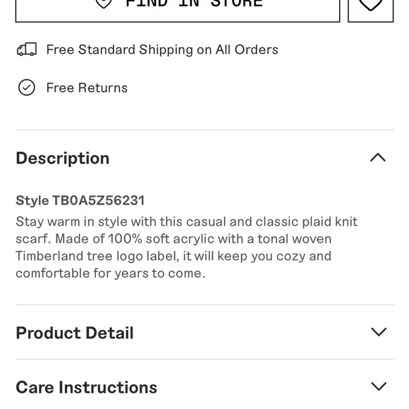 NWT Timberland Scarf - Picture 3 of 8